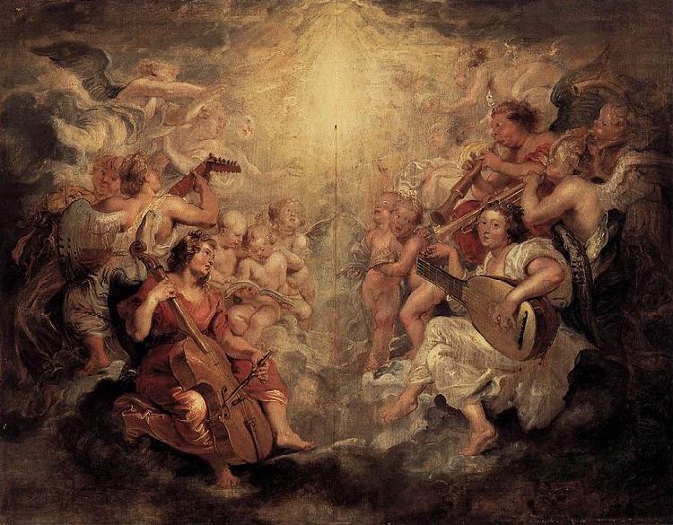 Peter Paul Rubens Music Making Angels oil painting image